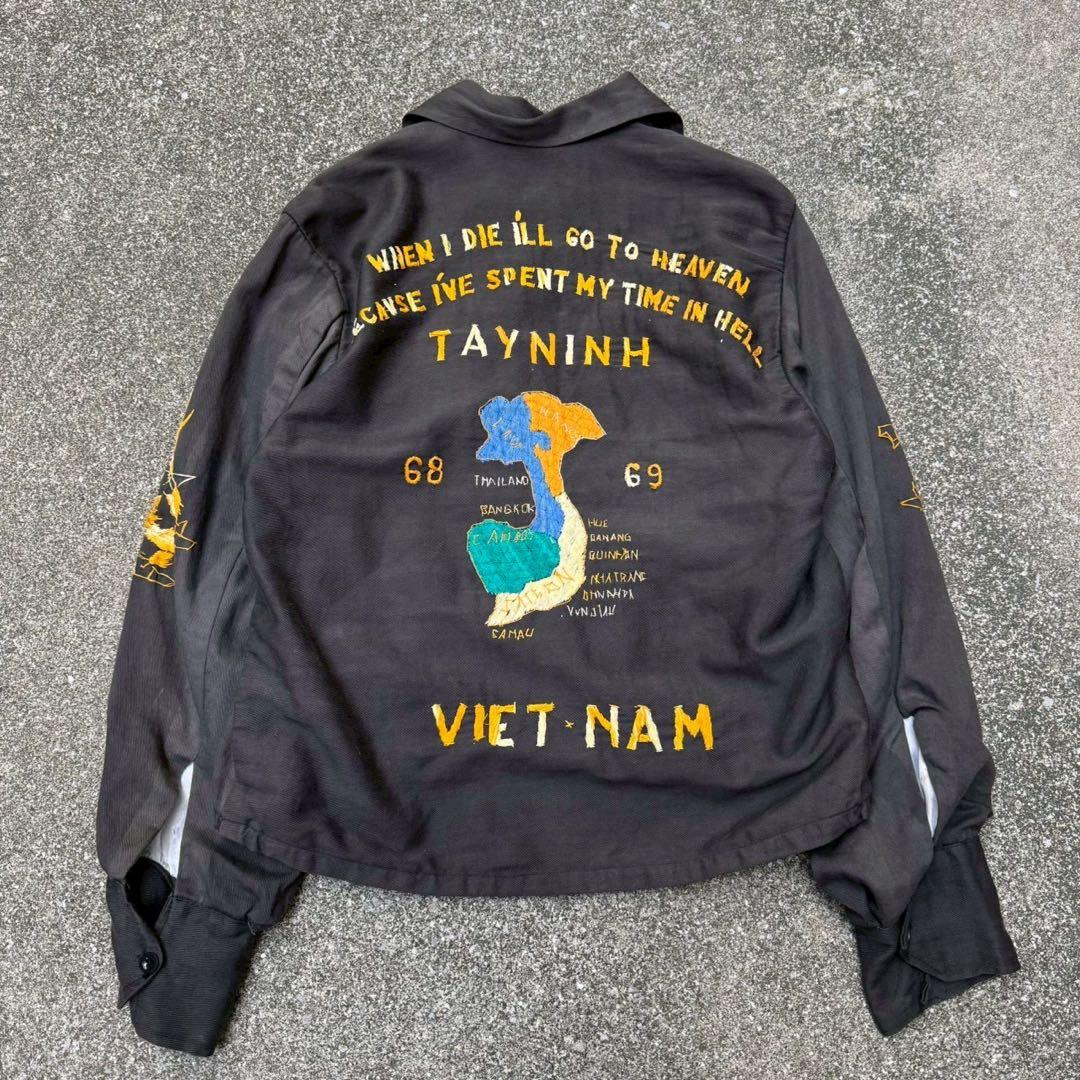 希少 60s ベトジャン スーベニアジャケット ヴィンテージ オリジナル L相当