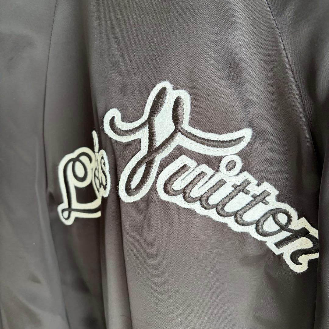 美品✨】ルイヴィトン スカジャン エンブロイダリー ジップアップ 黒