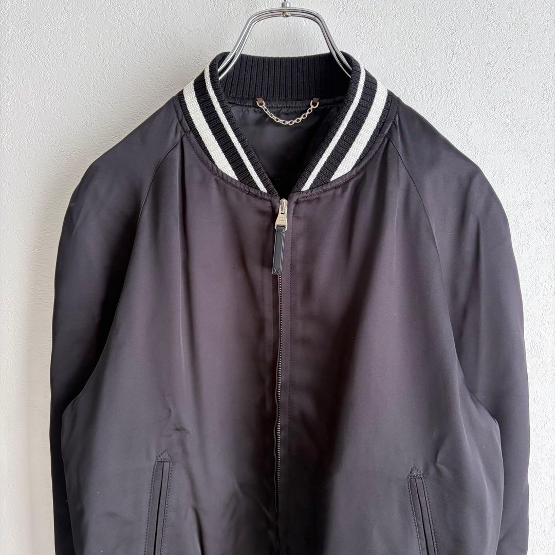 美品✨】ルイヴィトン スカジャン エンブロイダリー ジップアップ 黒