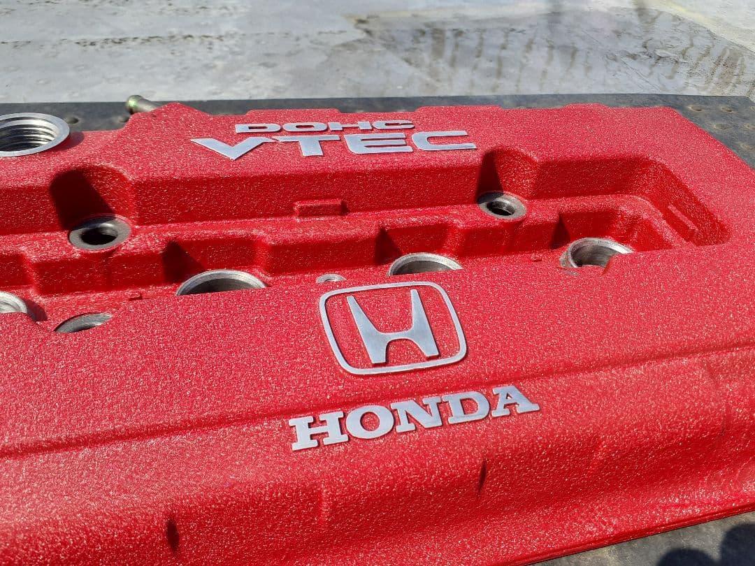 B16A B16B B18C ヘッドカバー 結晶塗装 カムプーリーカバーカット B16A B16B B18C ヘッドカバー 結晶塗装 カムプーリーカバーカット