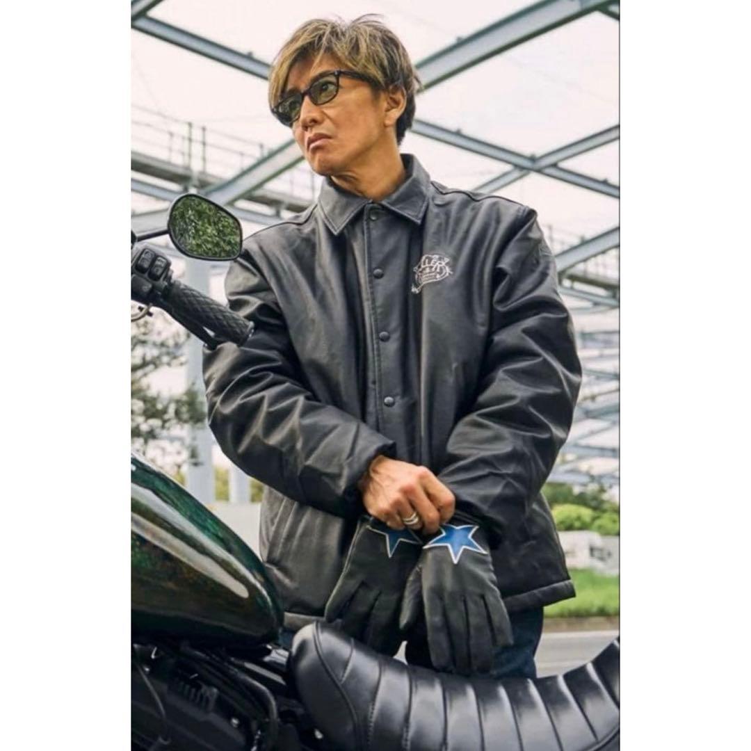 ROLLER FAKE LEATHER COACH JACKET M 木村拓哉着
