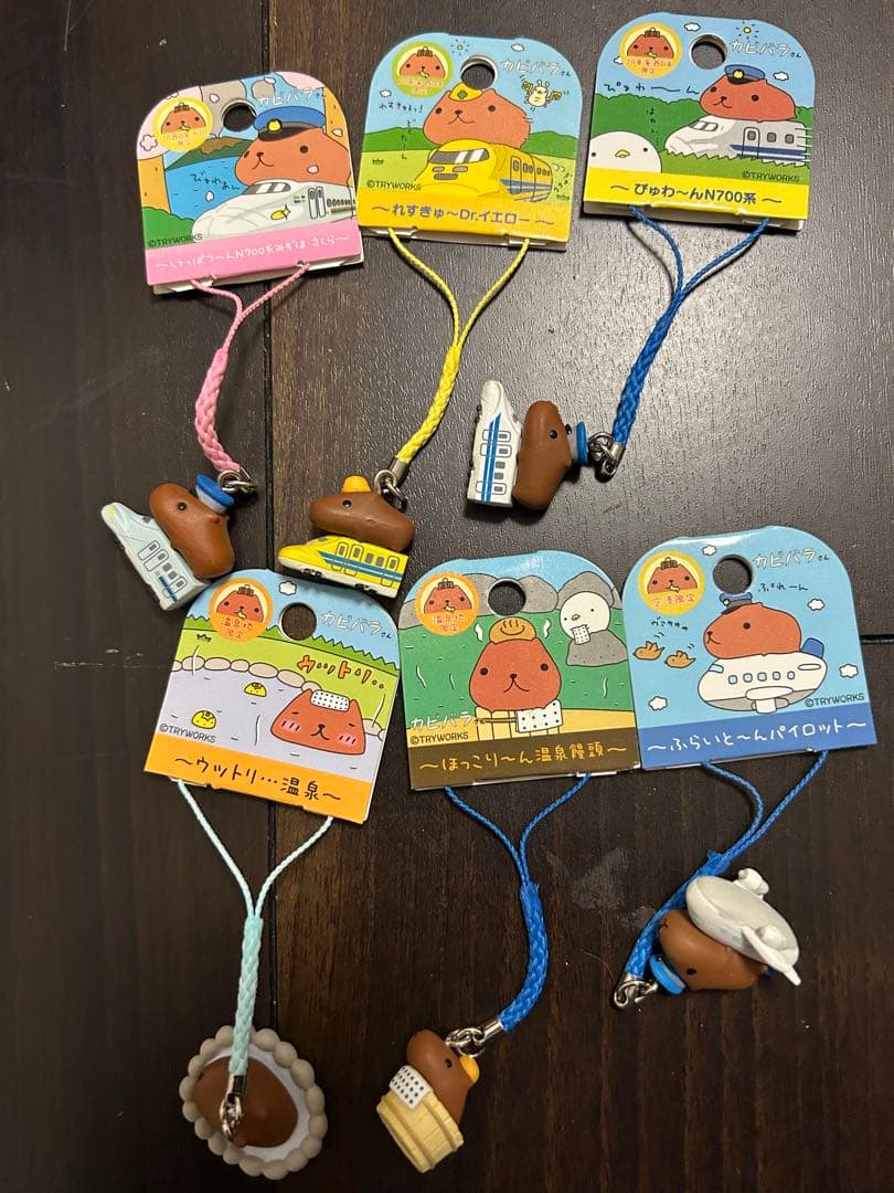 カピバラさん 41個 ねつけストラップ 地域 ご当地 温泉地 空港 新幹線