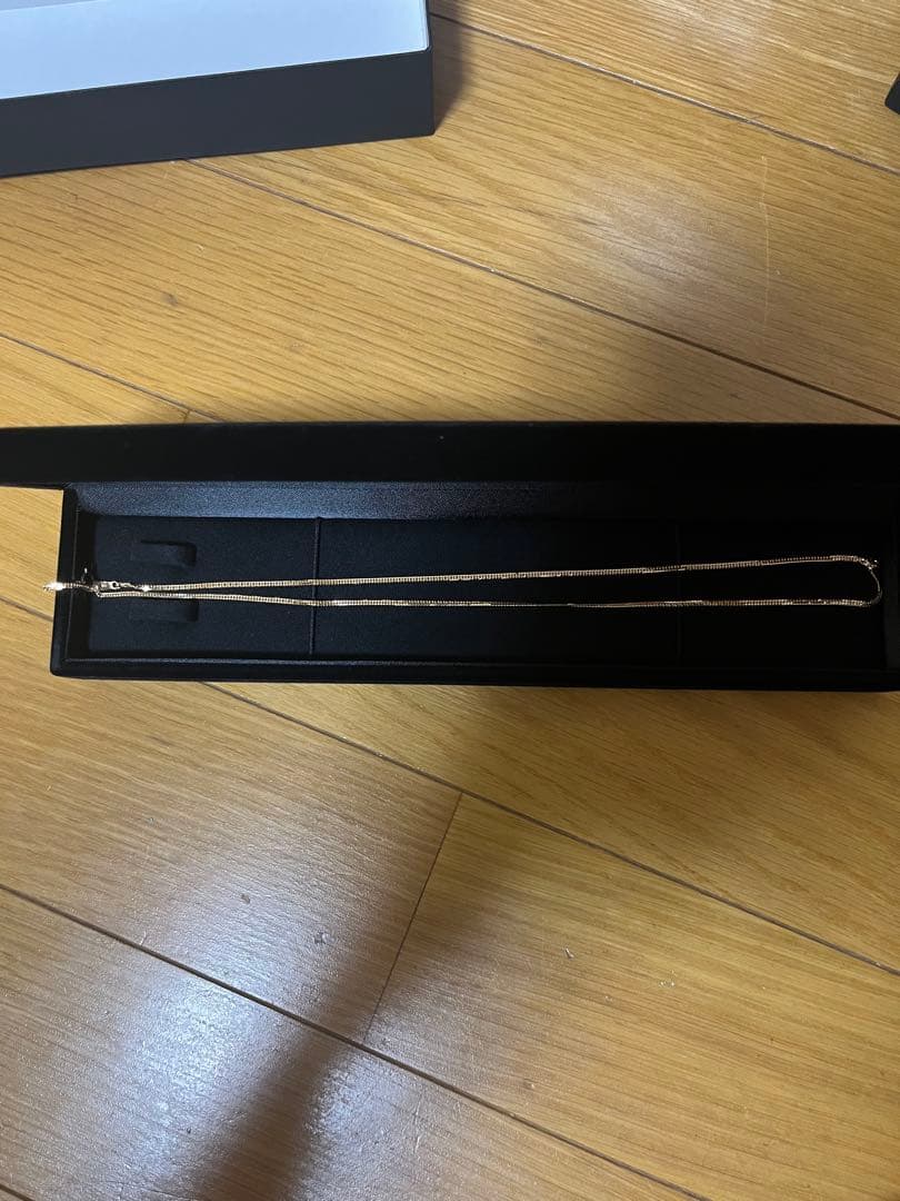 喜平K18/18金ネックレス 6面カットダブル