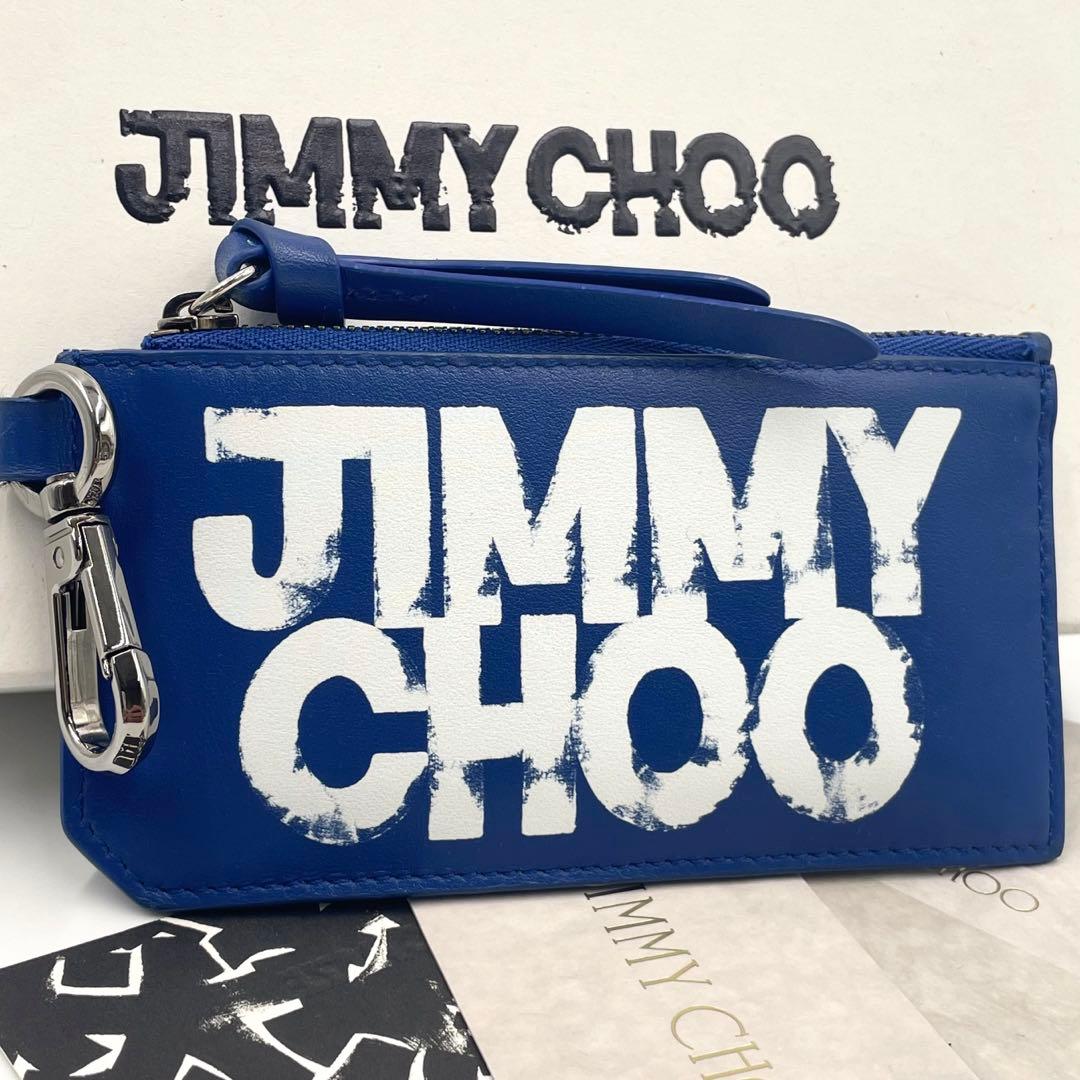 【未使用級】ジミーチュウ×エリック・ヘイズ フラグメントケース 財布 ブルー