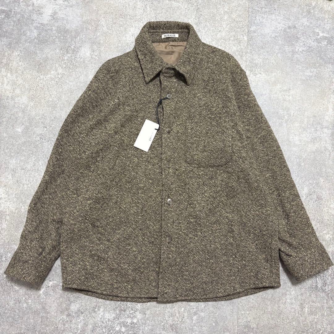 トップス AURALEE SPUN TWEED SHIRT BLOUSON 3
