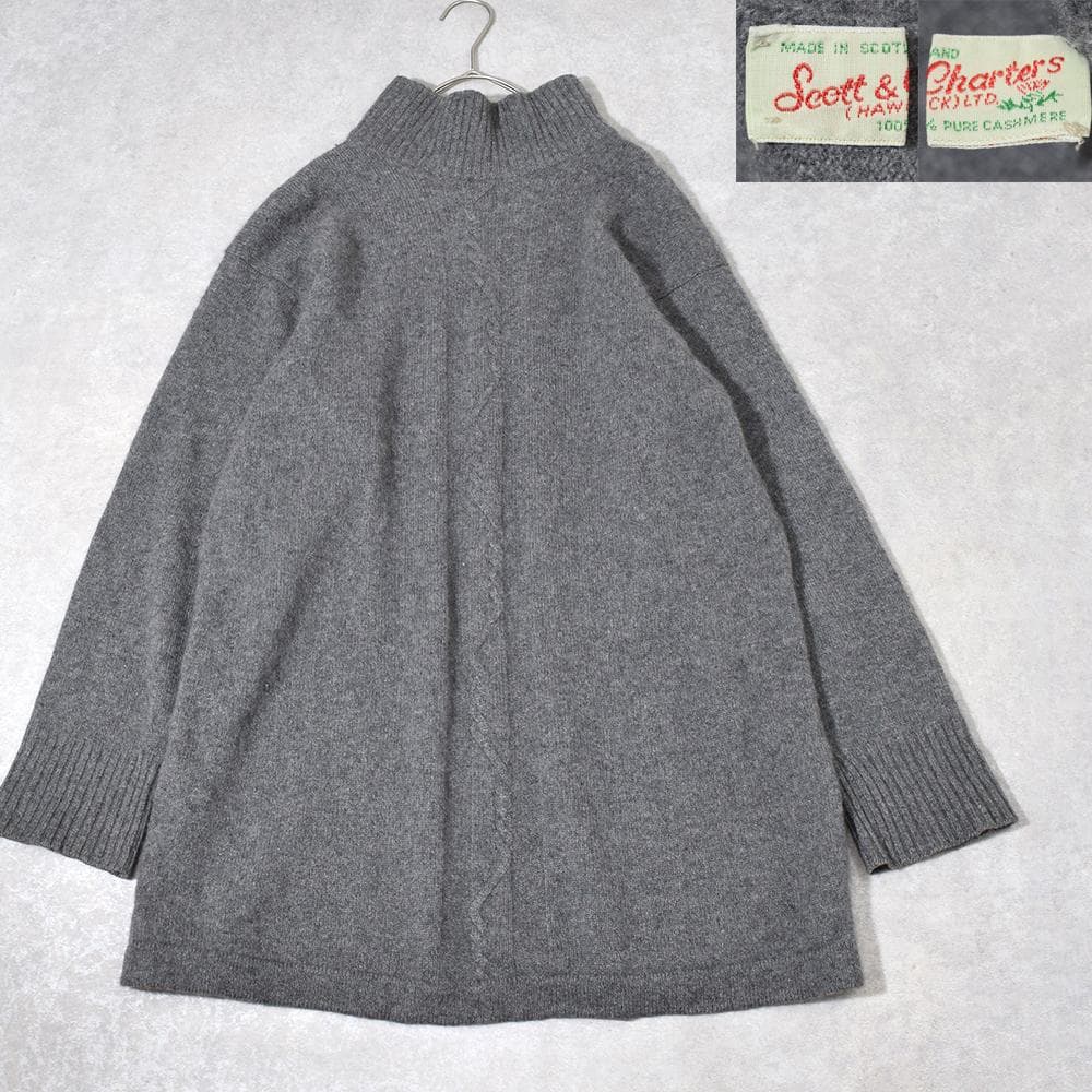 スコットランド製 Scott&Charters カシミヤ ニット COMOLI