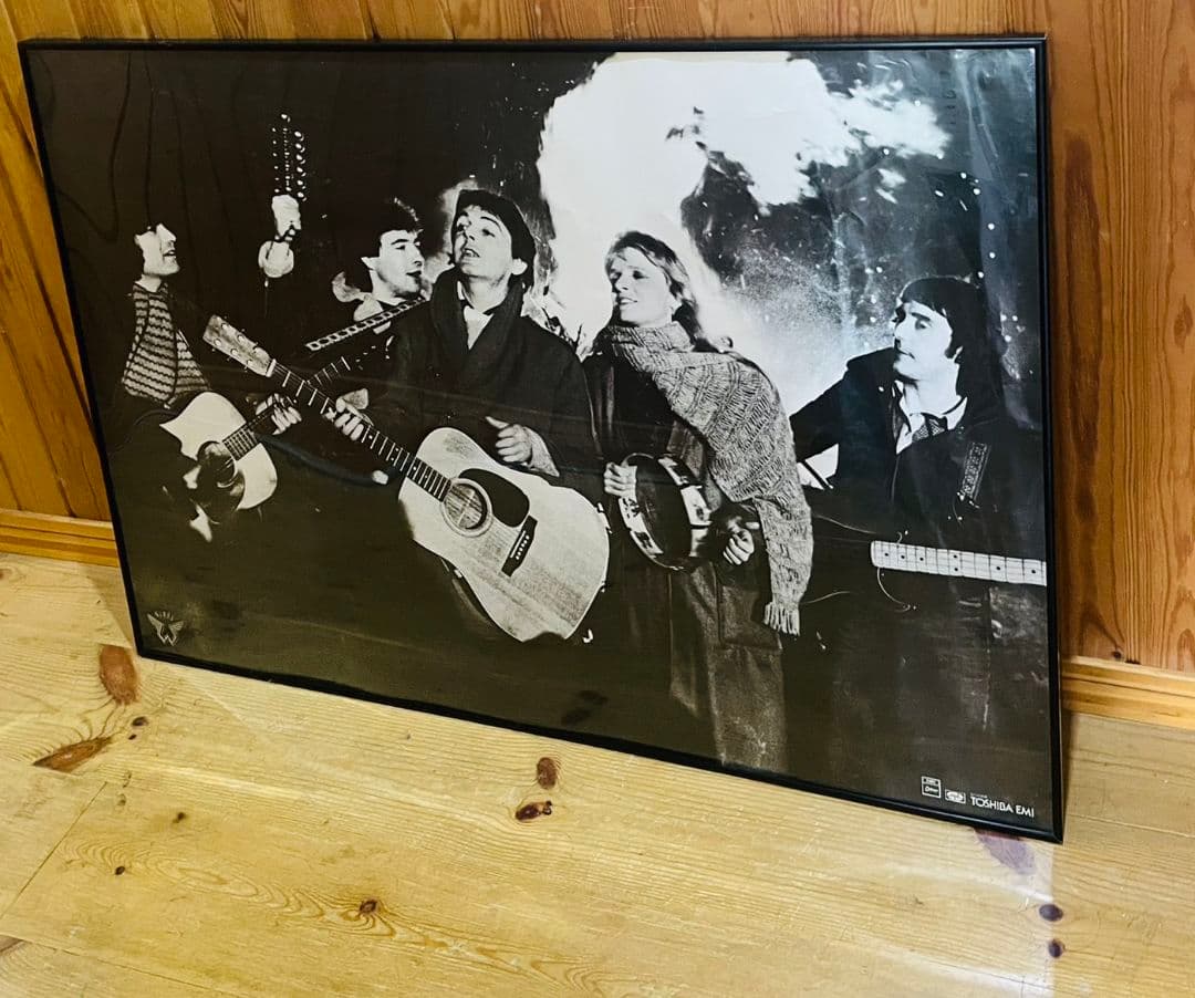 激レア！ポールマッカートニー　ウイングス（Wings）告知ポスター（B1サイズ）