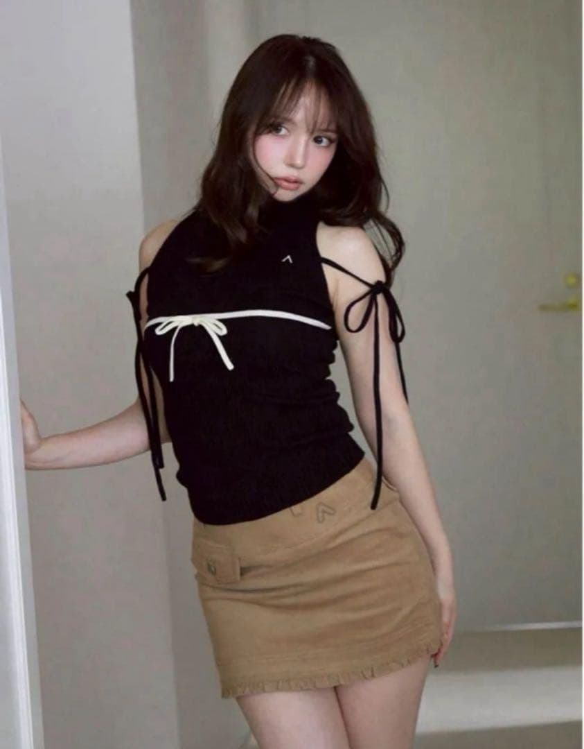 andmary ニット半袖黒　トップス正規品