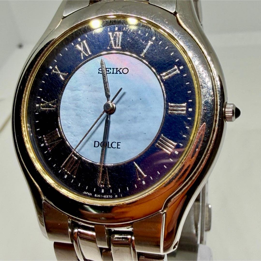 セイコー ドルチェ 8J41-6030 青文字盤 電池交換済 稼働 - メルカリ