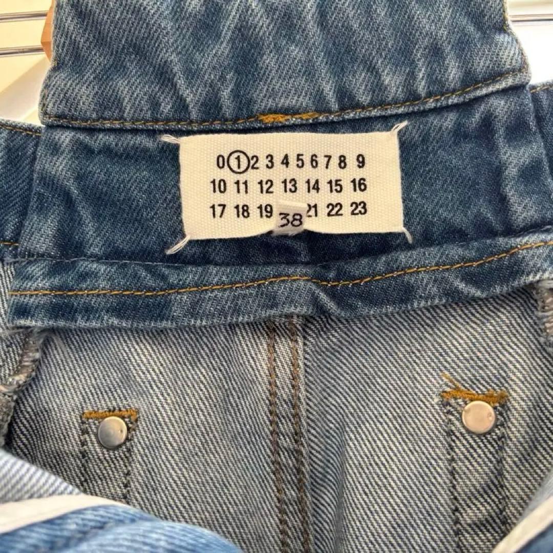 メゾンマルジェラ Décortiqué 再構築 パネル デニム ワイド 38 - メルカリ