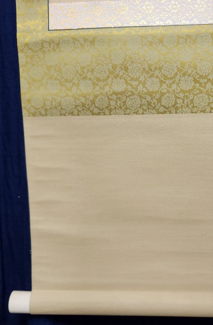 朝顔に半月図】黒田古郷 2612 アサガオと月夜 掛け軸 肉筆 - メルカリ