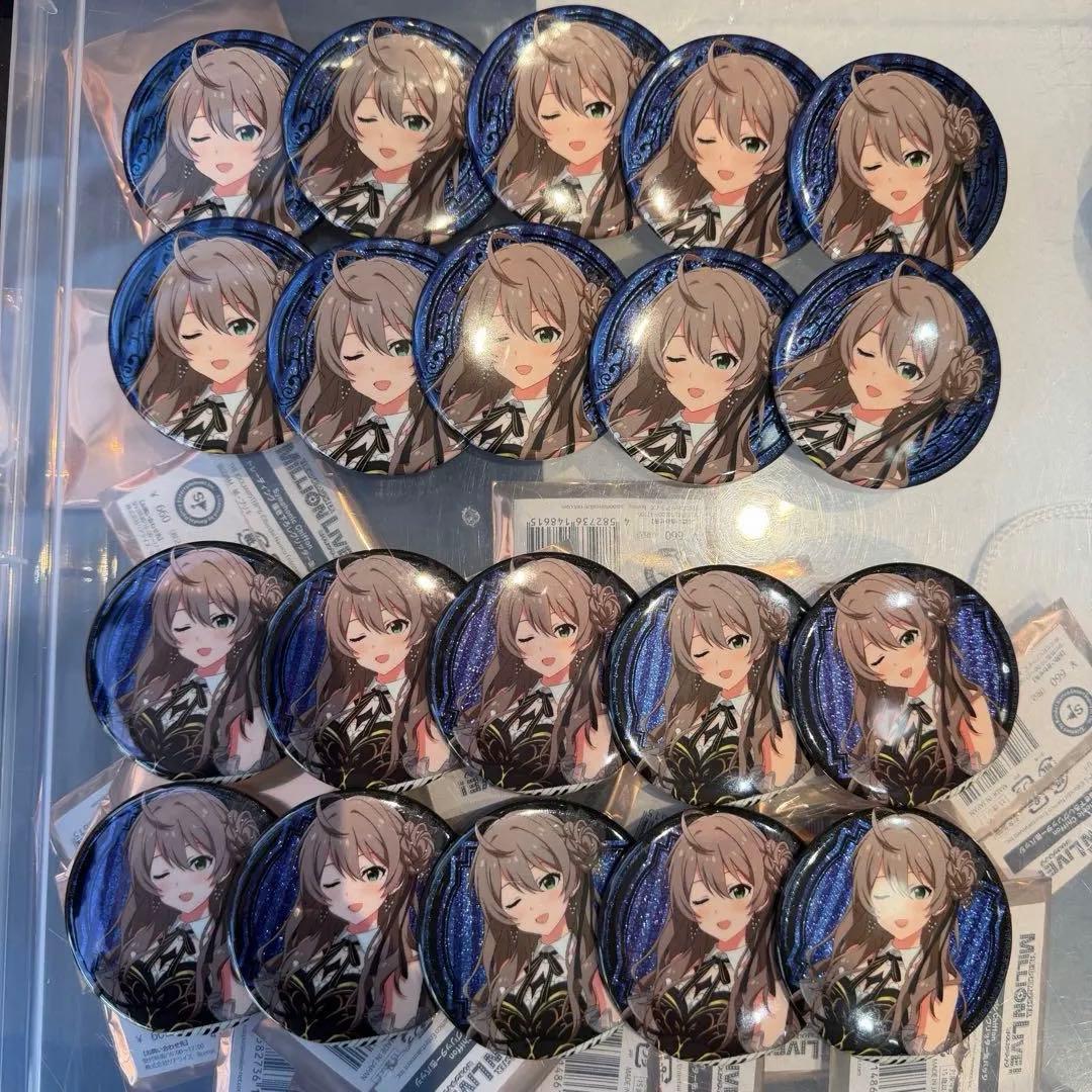 桜守歌織 タワレコ 缶バッジ アイドルマスター ミリオンライブ！ 公式φ75mmグリッター缶バッジ 【桜