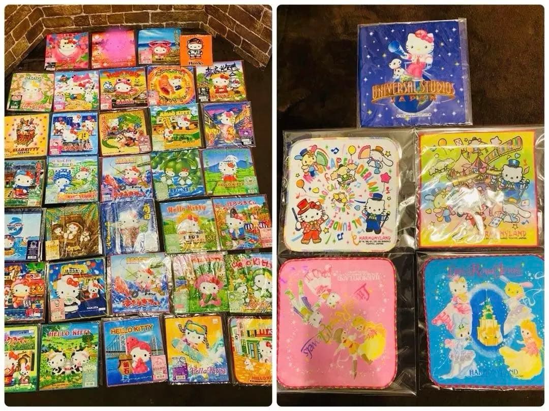 激レア❗️キティご当地タオルハンカチ！38枚！ハーモニーランドあり！