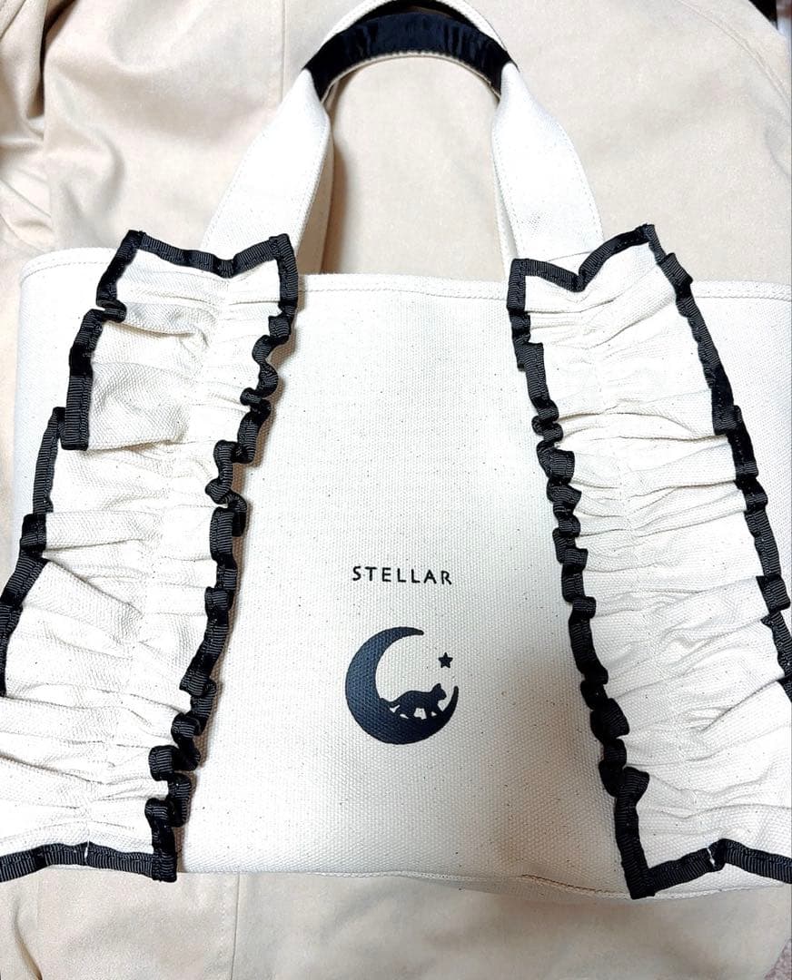 STELLAR ２WAYフリルバッグ 天月 アパレル バッグ ホワイト 2WAYフリルバッグ – STELLAR store