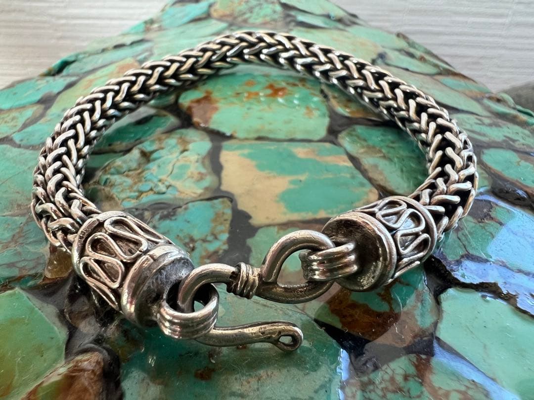 silver925 カレン族　編み込み　ブレスレット