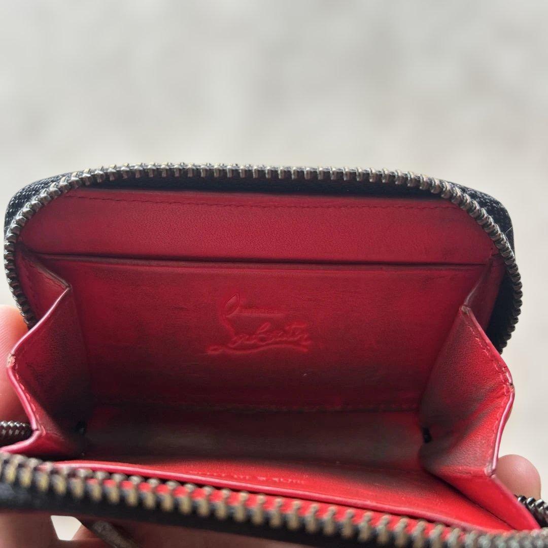 クリスチャンルブタン バネトーネスタッズミニ財布 コインケース