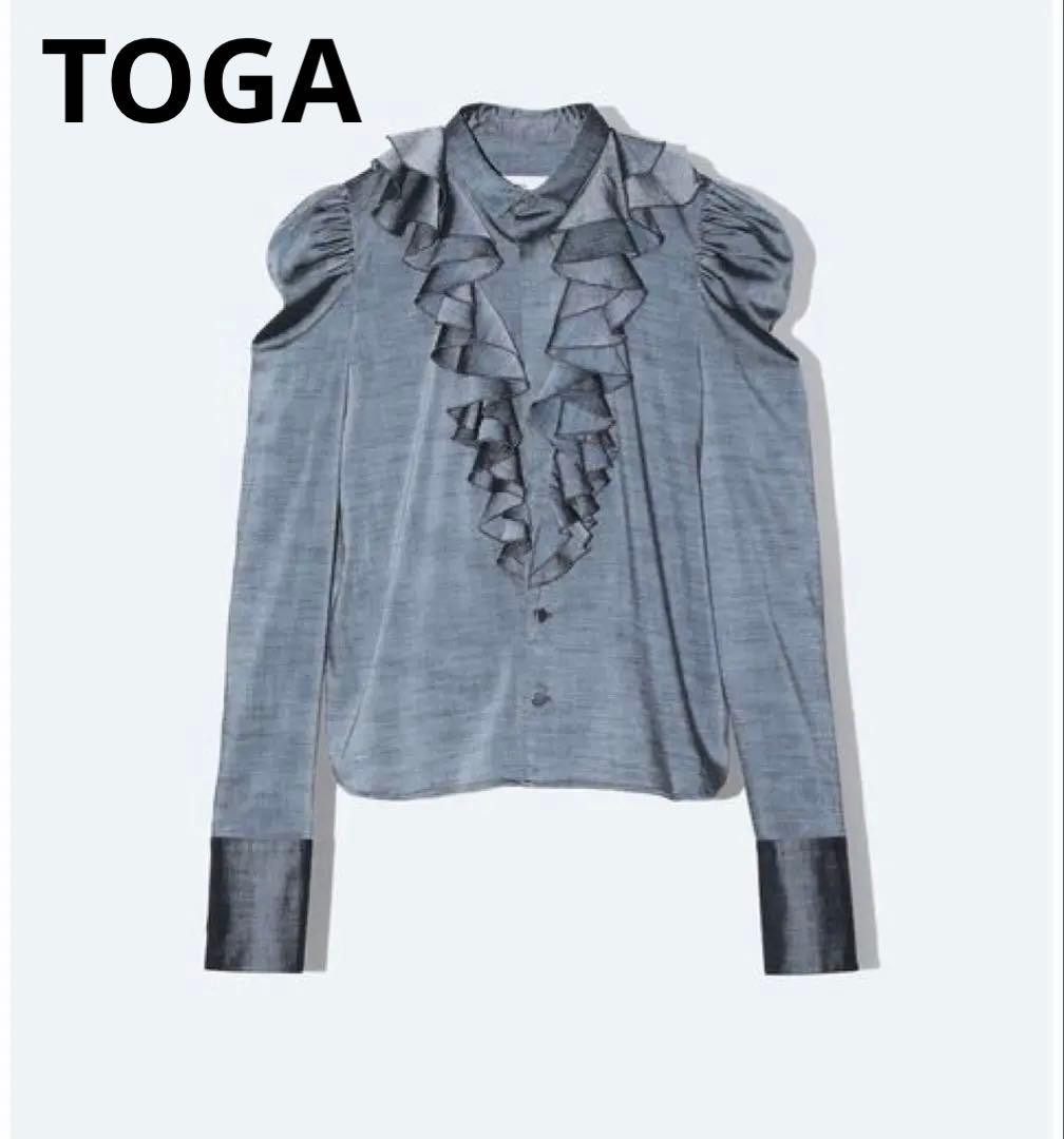TOGA SLAB TROPICAL FRILL SHIRT フリル シャツ TOGA VIRILIS（トーガ ビリリース） シャツ TOGA VIRILIS Slab