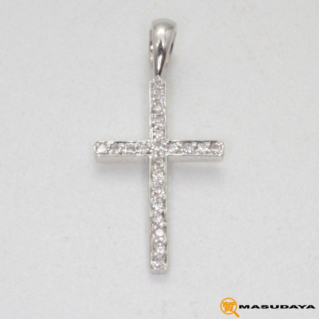 クロフネアイファニー スティンガークロスSダイヤペンダントトップK18WG