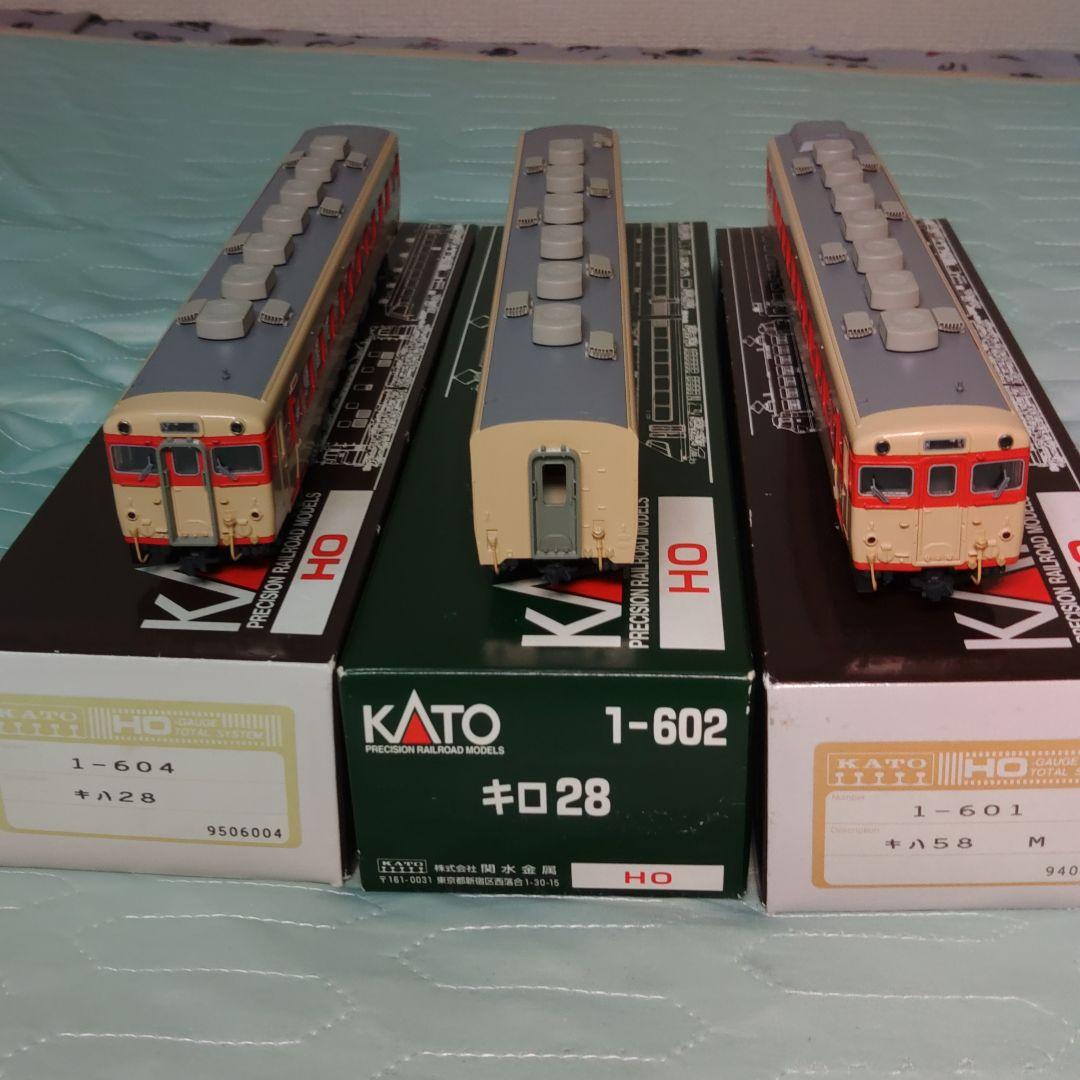 KATO HOゲージ 　キハ58系気動車3両セット +オマケ　出品9/24昼迄 KATO】2024年7月末～8月発売予定 キハ58系 小浜鉄道部タイプ KATO京都