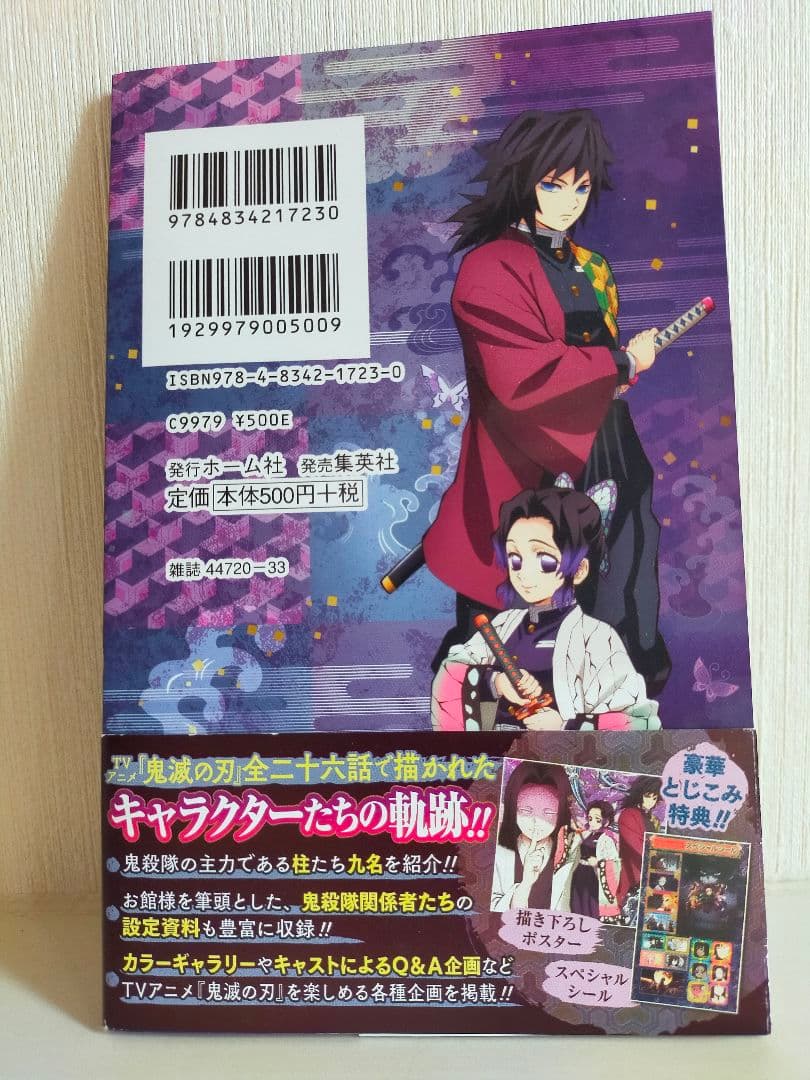 冨岡義勇 胡蝶しのぶ 鬼滅の刃 公式キャラクターズブック 参ノ巻 無限