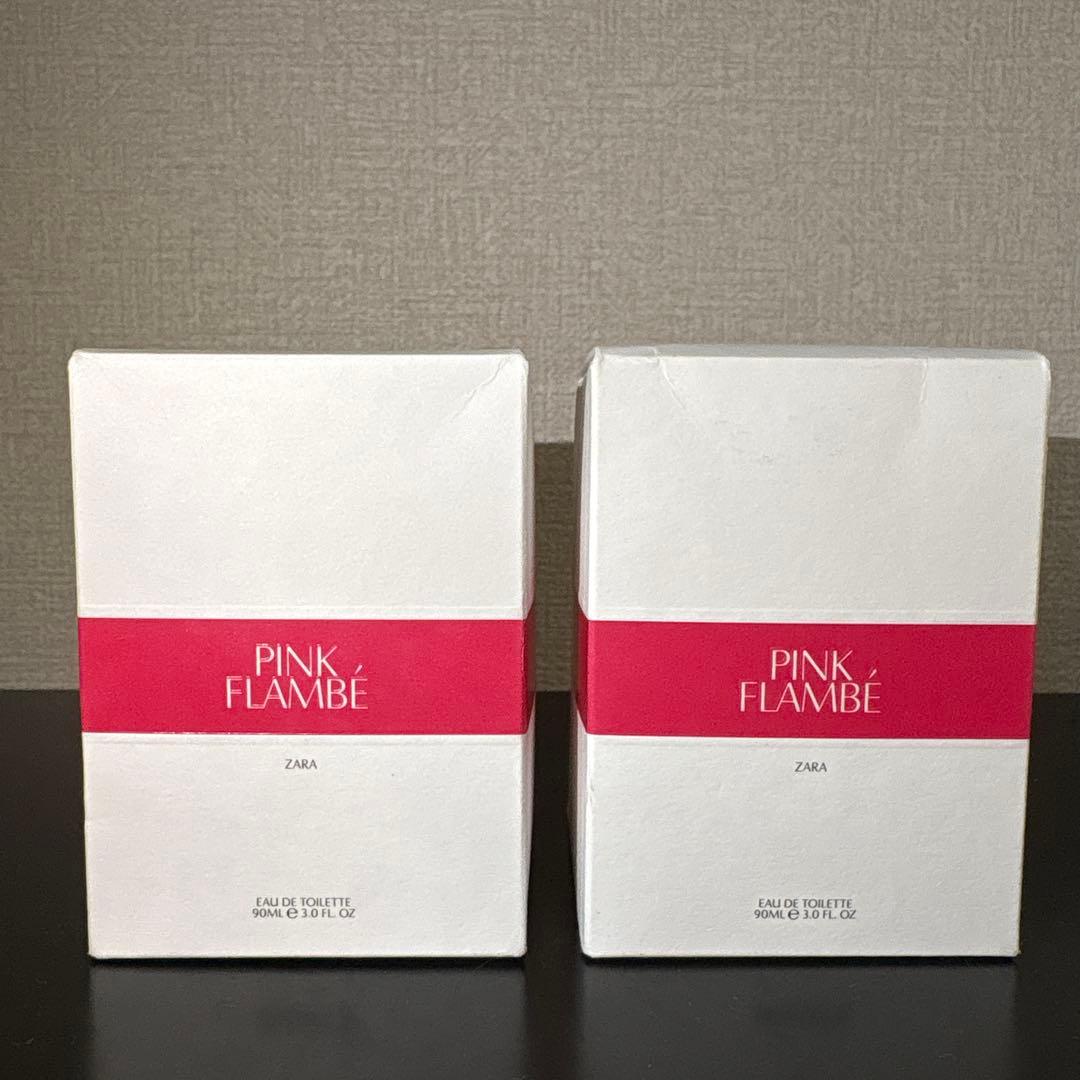 再々値下げ　新品未使用　ZARA ピンクフランベオードトワーレ 90ml セット