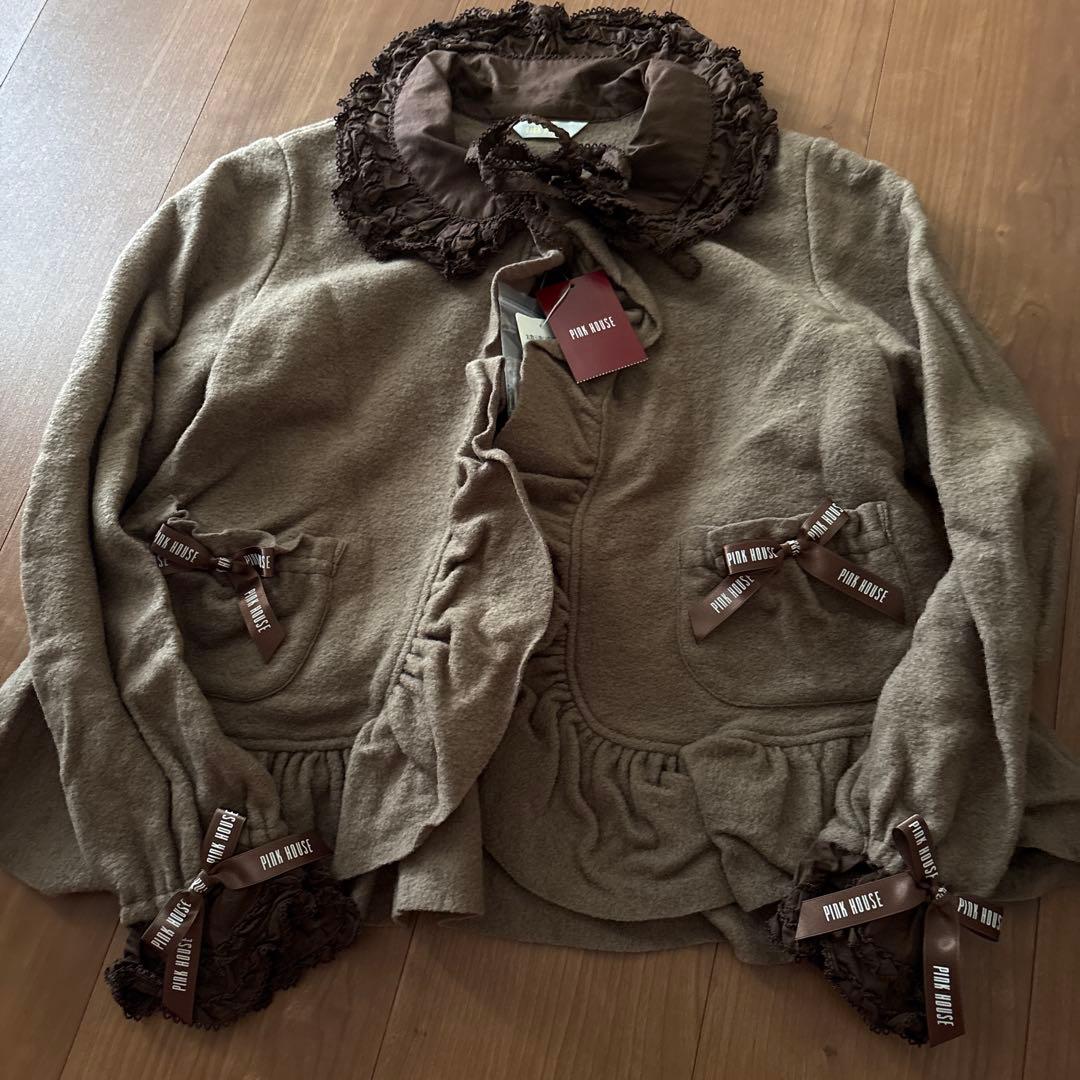 最終値下げ、新品タグつき、ピンクハウス、ジャケット。茶 PINK HOUSE / ピンクハウス アウター（条件：在庫無し含む