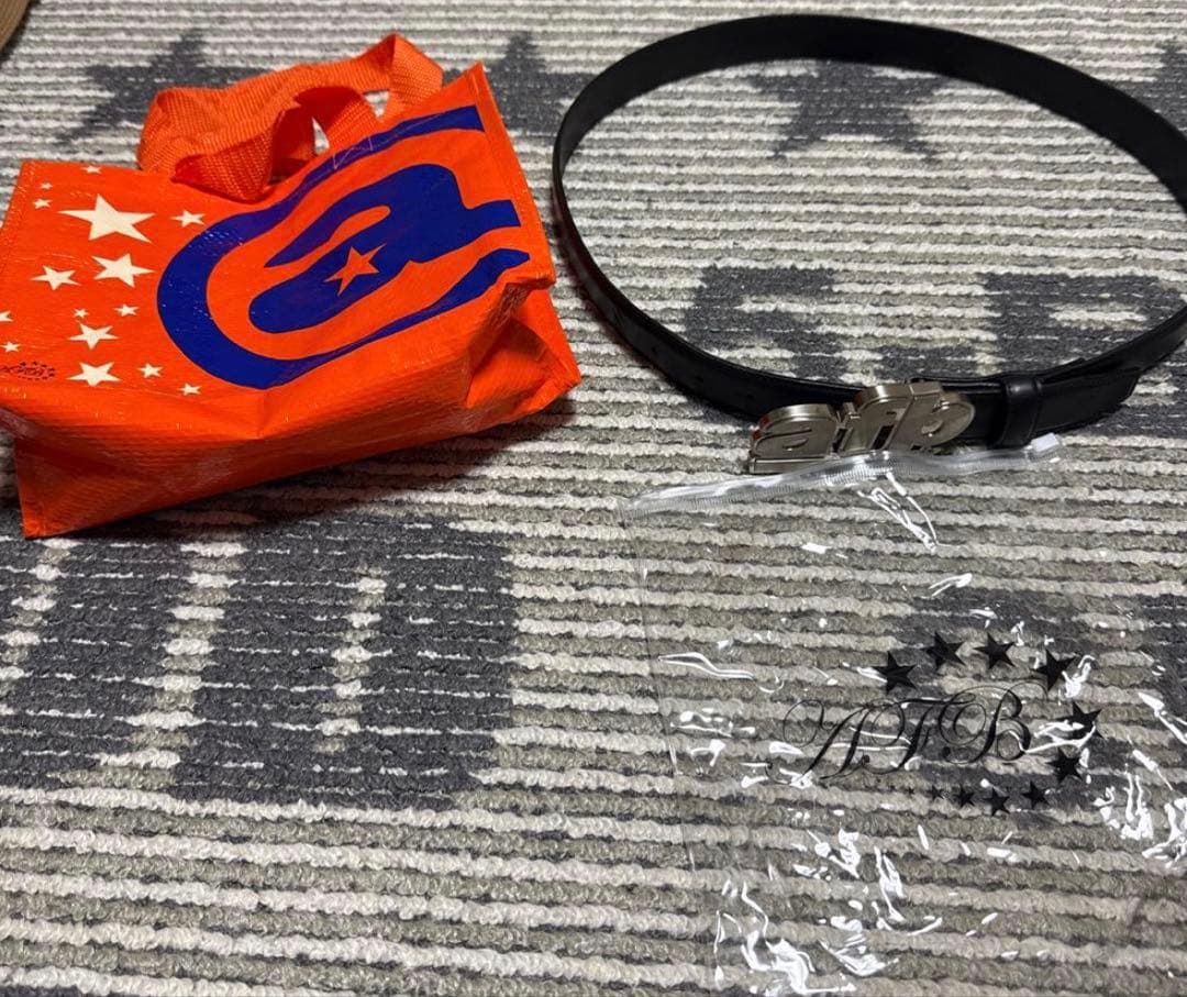 小物 afb LOGO BUCKLE BELT xxl black