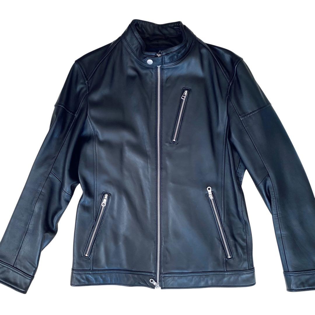 RATTLE TRAP【美品】レザー シングル ライダースジャケット XL