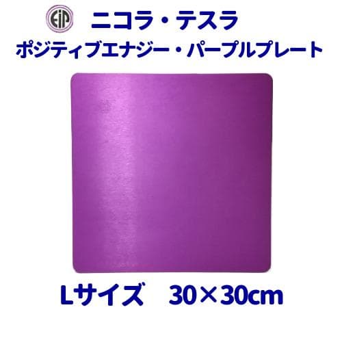 ニコラ・テスラ　ポジティブエナジー・パープルプレート　L　電磁波対策　波動