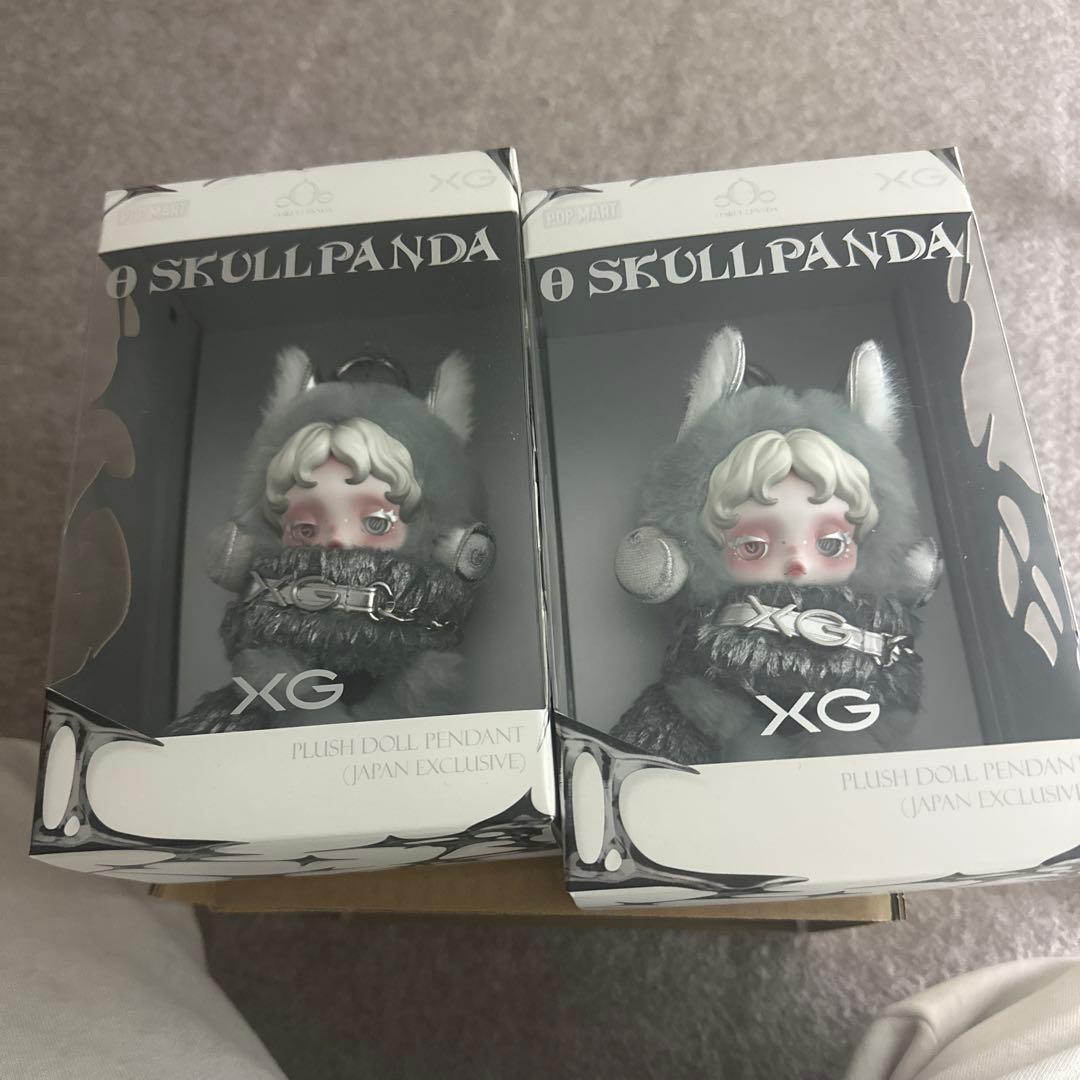 スカルパンダSKULLPANDA XGコラボ　POPMART 新品未開封 ２個 楽天市場】正規品保証 SKULLPANDA×XG ぬいぐるみペンダント（日本限定