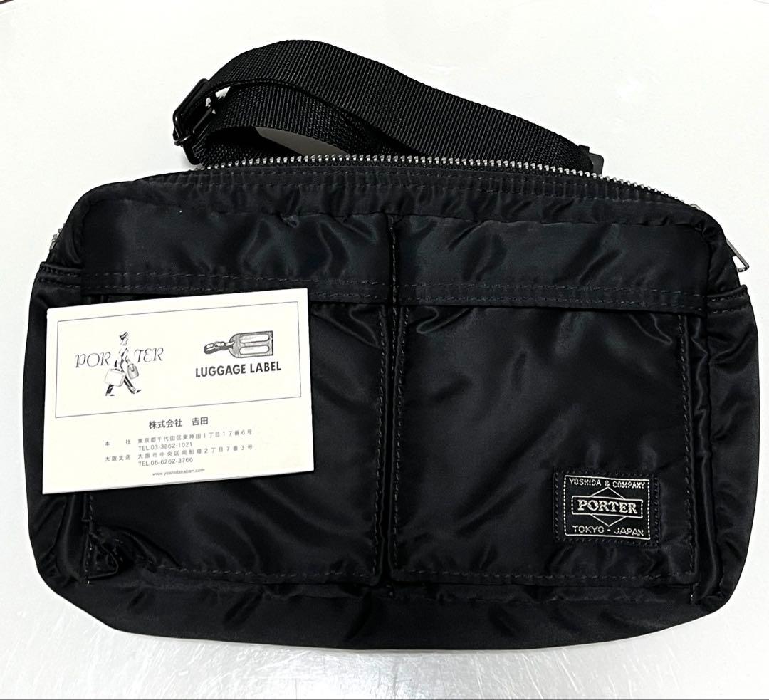 未使用 PORTER タンカー ボディバッグ ウエストバッグ ブラック