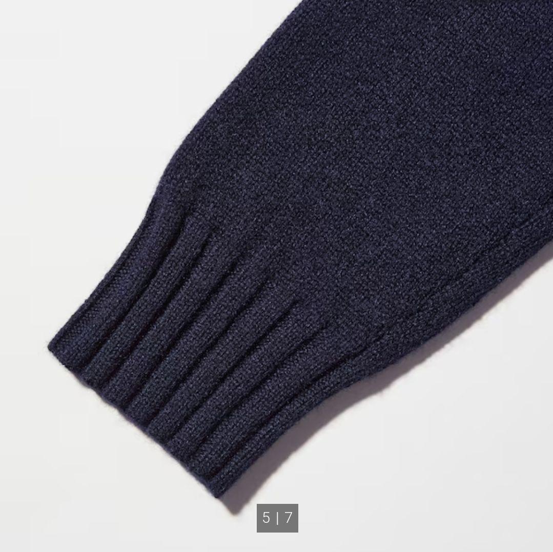 新品 ユニクロ +J ミドルゲージ カシミヤブレンドタートルネック