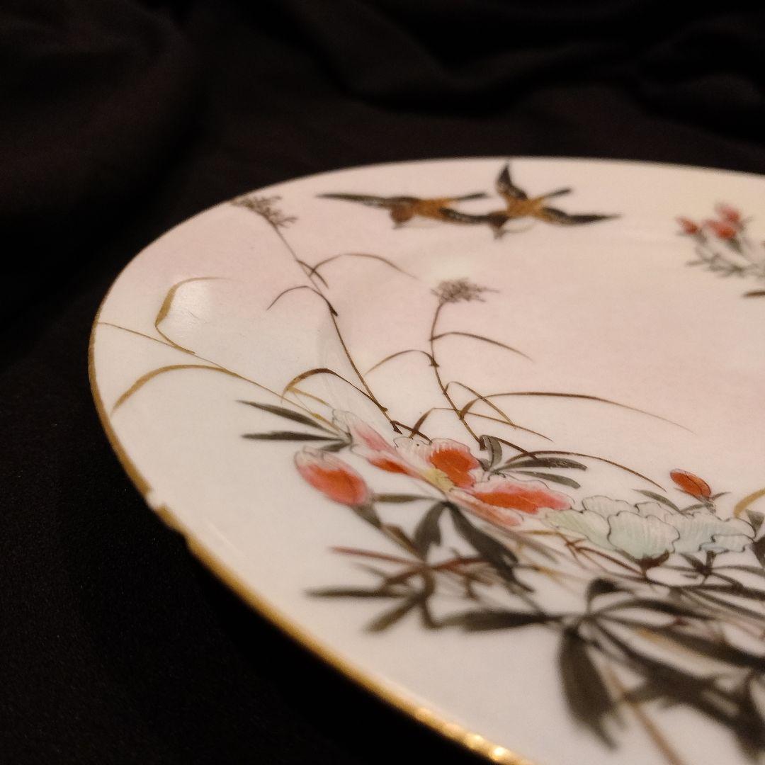 明治期 横浜焼 井村彦次郎 スズメ 皿 骨董 里帰り 輸出品 - メルカリ