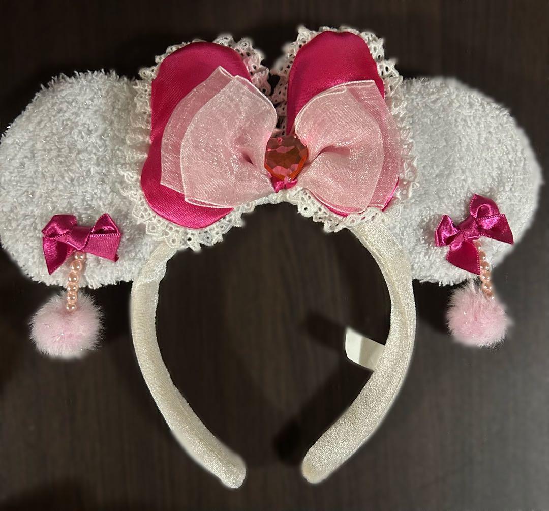 ミニー イヤリングカチューシャ ピンク - メルカリ