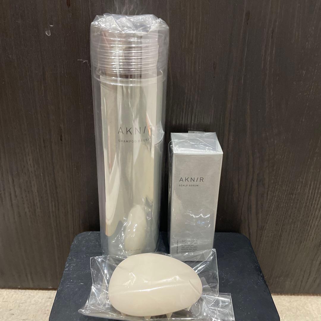 専用　AKNIR アクニー　セラム　ブラシ　3点セット Amazon | AKNIR アクニー ヘアスカルプセラム + スカルプブラシ セット