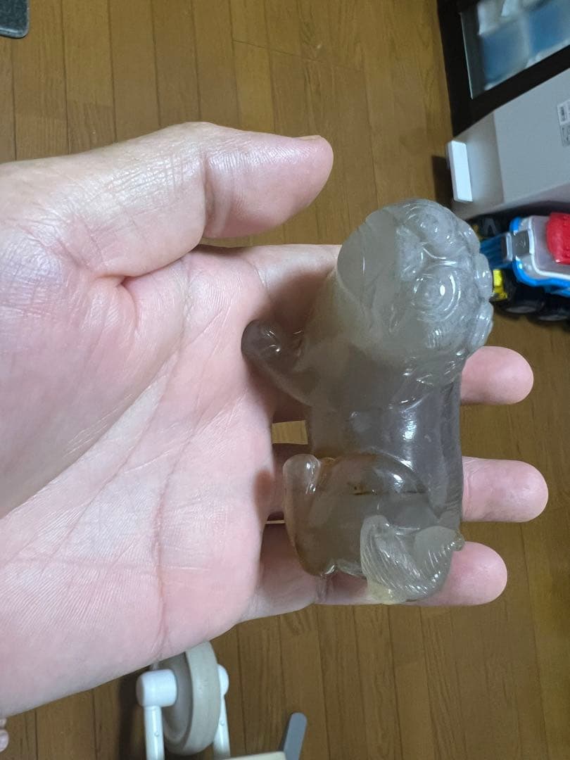 中国骨董　清時代瑪瑙獅子、アンティーク