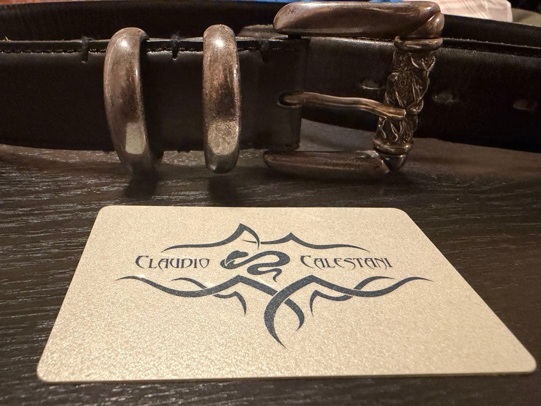 クラウディオカレスターニ　バックル　ベルト