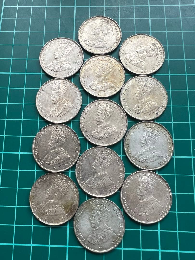 外国銀貨 海峡植民地50C銀貨 13枚まとめロット - メルカリ