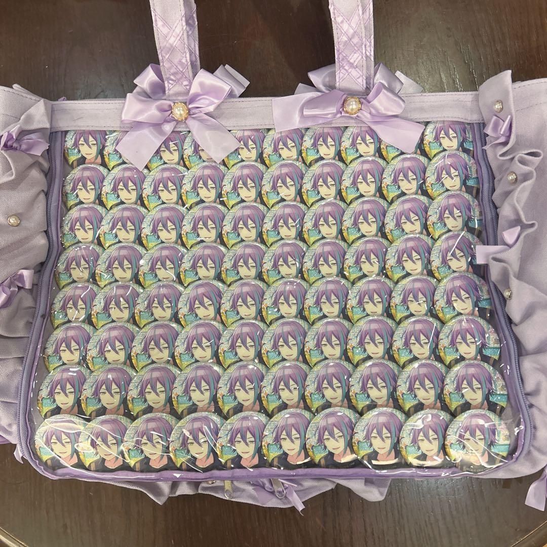 神代類 プロセカ 25A 缶バッジ ザッカマート A3 痛バ ラベンダー A3フリルデザイン痛バッグ用トートバッグ5周年ver | ザッカマート