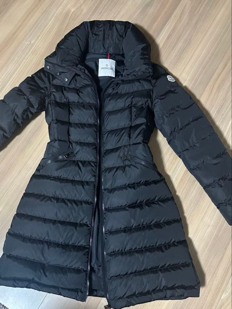 Moncler ロングダウンジャケット ブラック