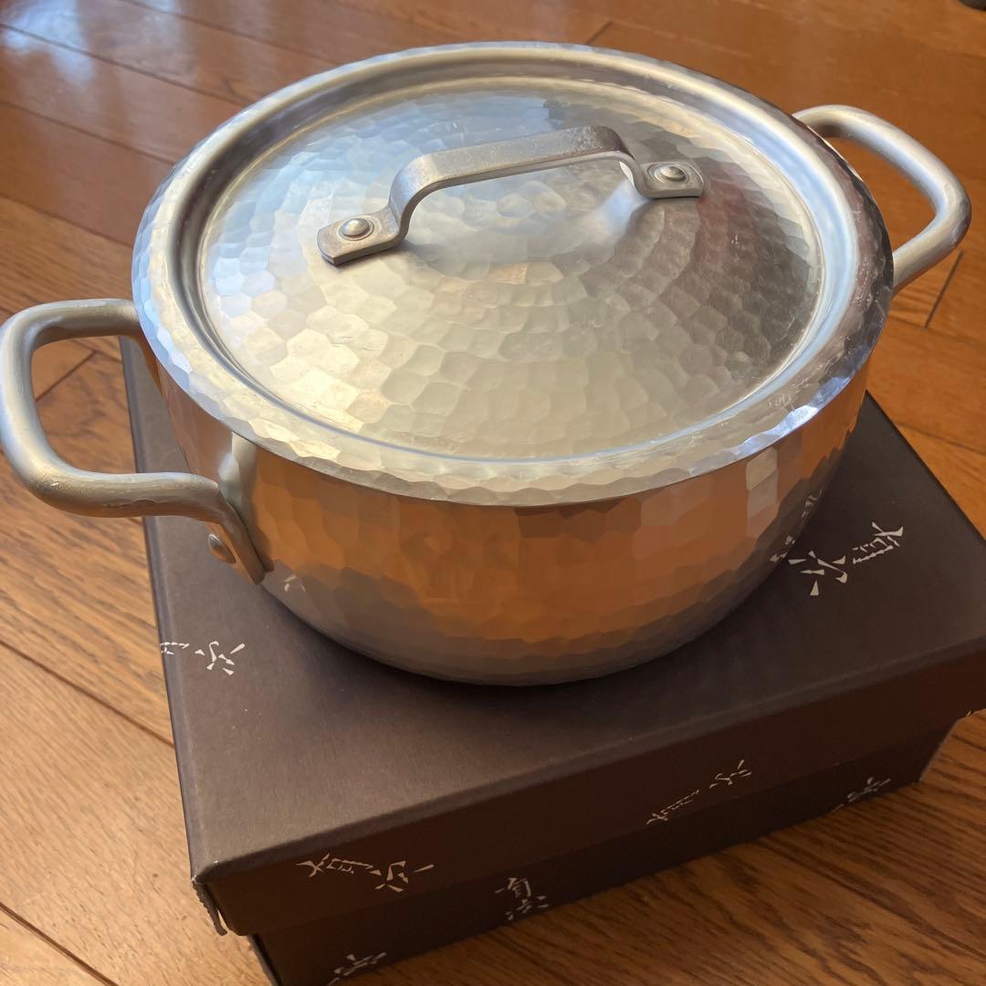 有次　両手鍋　未使用　18センチ　蓋あり 浅型両手鍋 - 宮崎製作所公式ウェブサイト