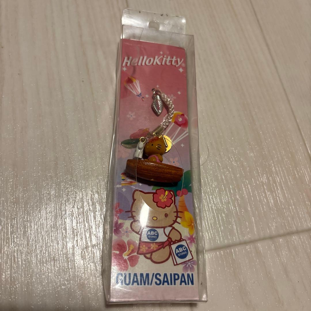 希少レアハローキティグアムサイパンご当地ストラップ日焼けキティサンリオ