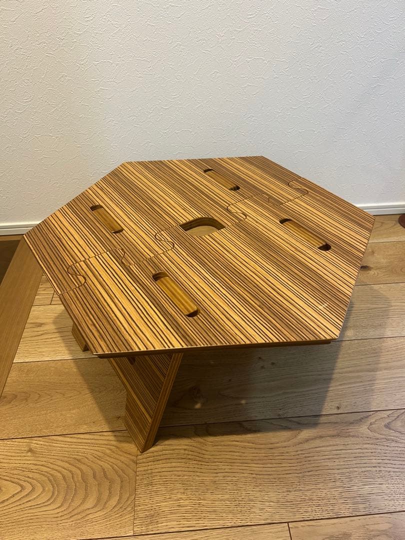 ※週末最終値下げ　Thearth ヘキサテーブル　しま美