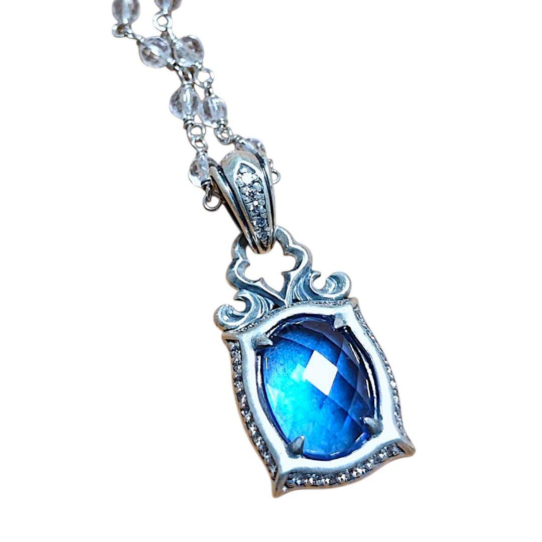 ArtemisClassicマリンラグーンペンダント（チェーン付）シルバー925 シルバーチェーン ネックレス チェーン マリンチェーン 幅約6.7mm 50cm