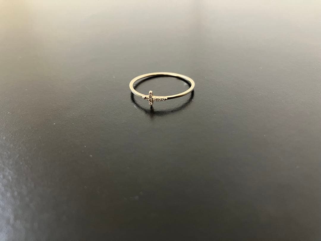 lilas クロスダイヤリング　K10