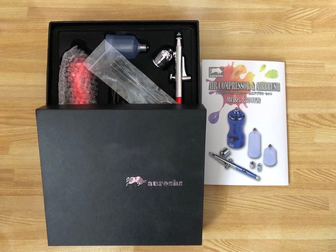 aurochs ハンディコンプレッサー&エアブラシセット AUROCHS|エアブラシ＆コンプレッサーセット|HARDOFFオフモール（オフモ