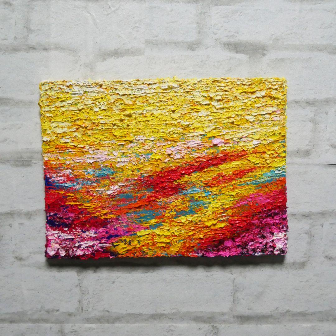 油絵 油彩 油彩画 絵 絵画　【flower garden】