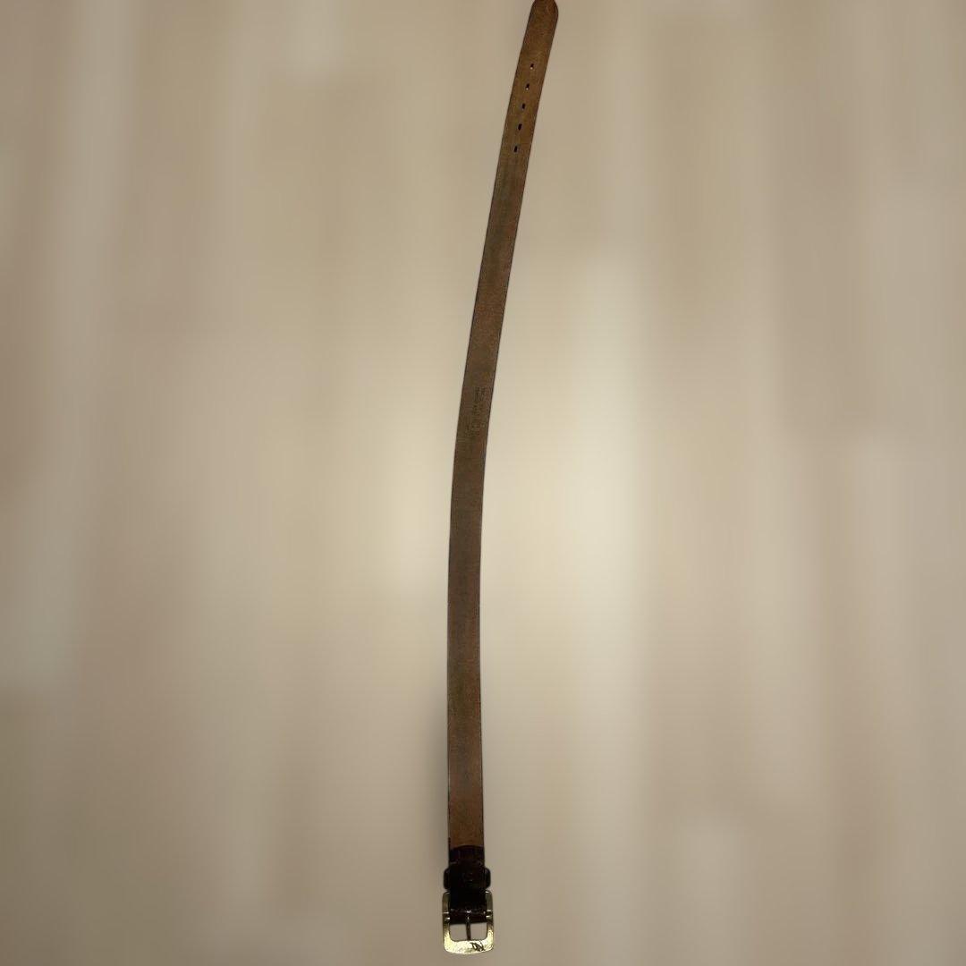 ボンクラ boncoura ブラウン レザー ベルト サイズ34 - メルカリ