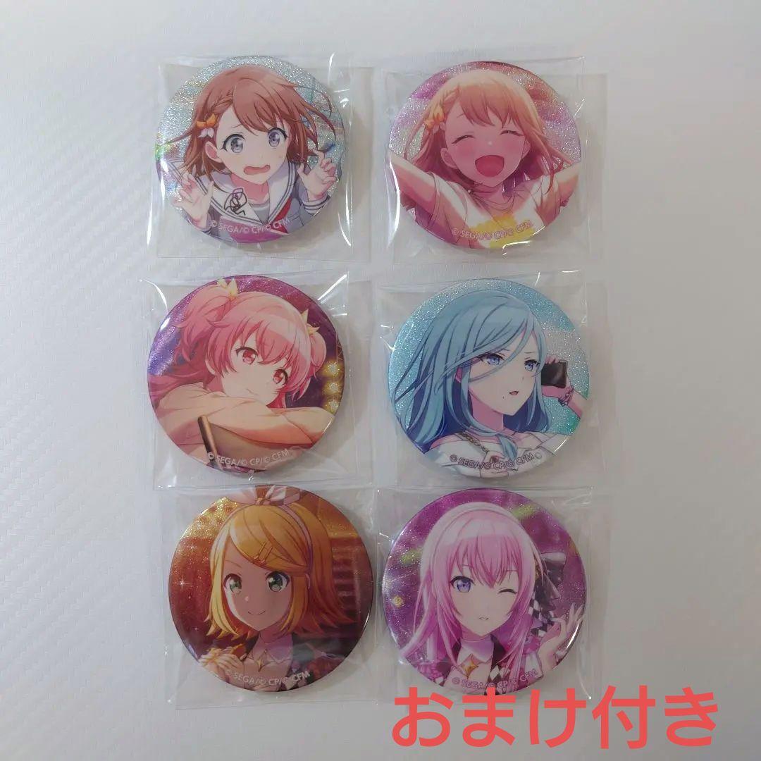 プロセカ グリッター缶バッジ みのり 愛莉 雫 リン ルカ 1B 5A - メルカリ