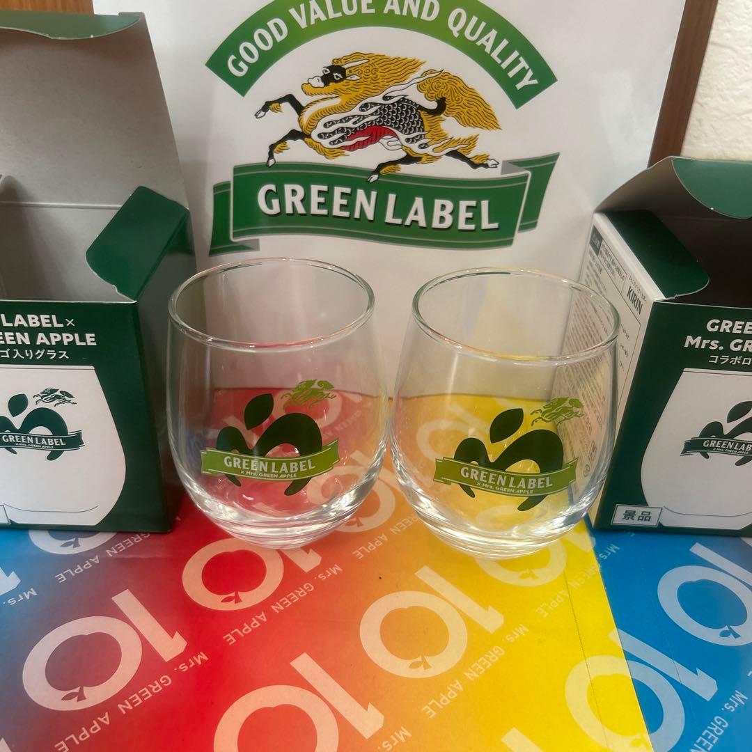 Mrs. GREEN APPLE ミセスグリーンアップル グリーンラベル グラス